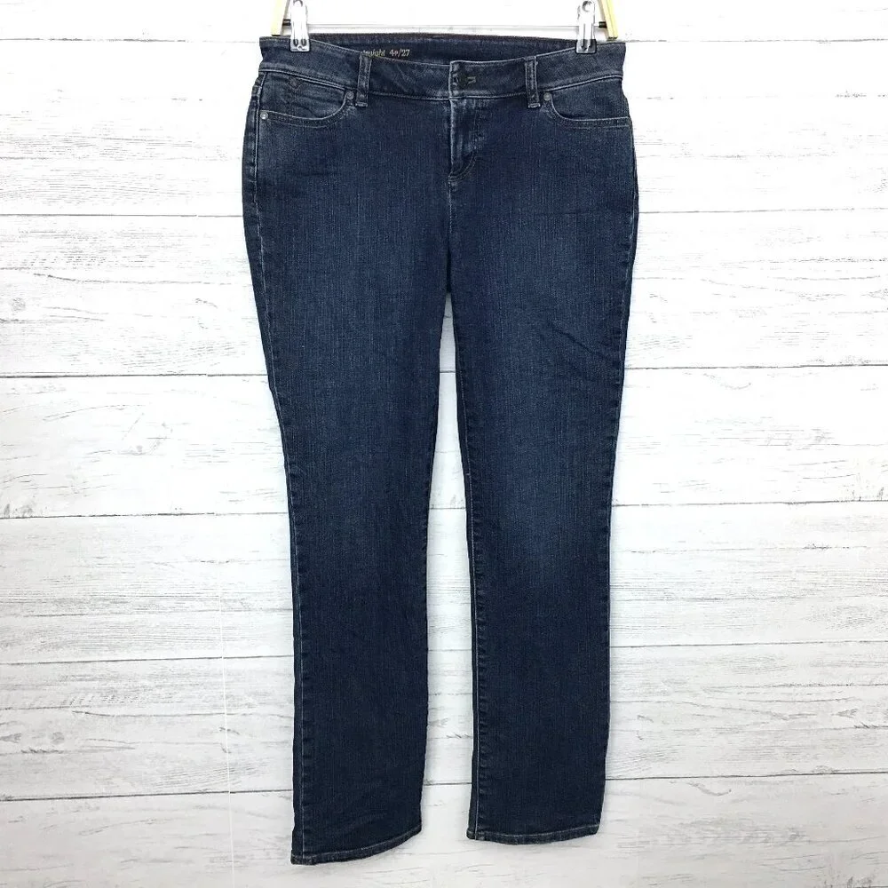Talbots Women's Jeans Signature Straight Leg Low Rise size 4P length 29